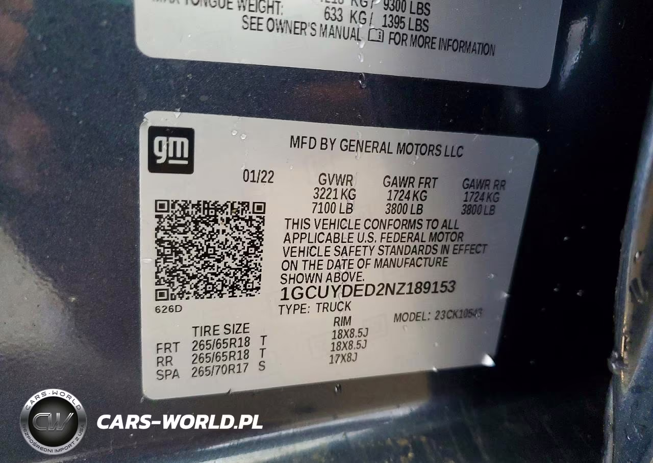 2022 Chevrolet Silverado Ltd K1500 Lt VIN:1GCUYDED2NZ189153 - 12