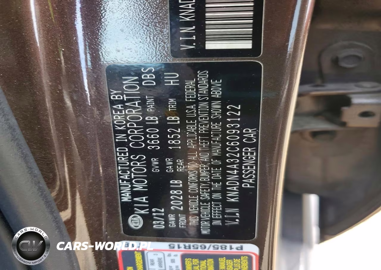 2012 Kia Rio Ex VIN:KNADN4A32C6093122 - 12