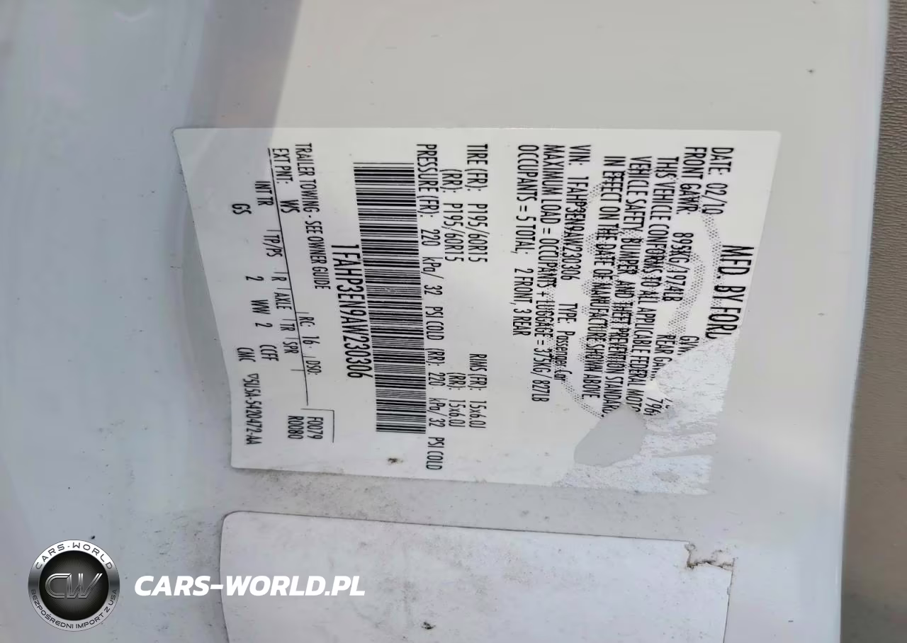 2010 Ford Focus S VIN:1FAHP3EN9AW230306 - 12
