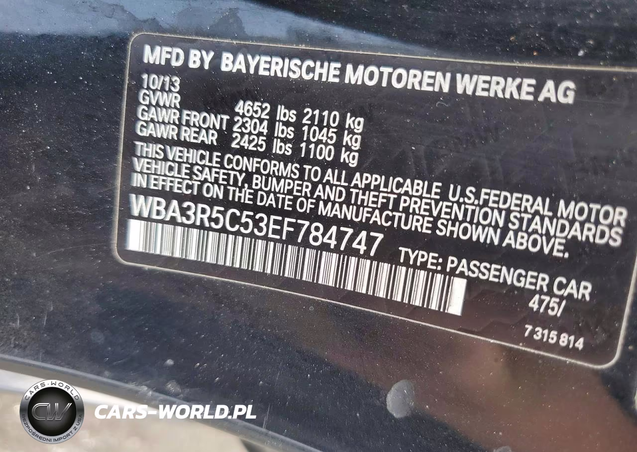 2014 BMW 435 Xi VIN:WBA3R5C53EF784747 - 12