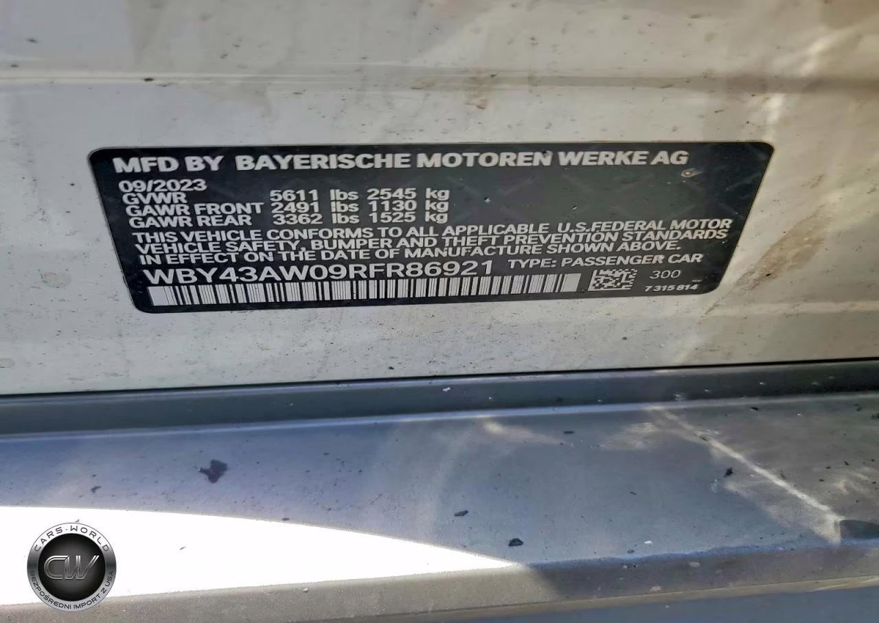 2024 BMW I4 Edrive 35 VIN:WBY43AW09RFR86921 - 12