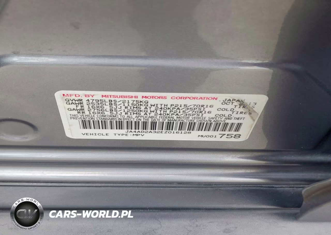 2014 Mitsubishi Outlander Es VIN:JA4AD2A32EZ016128 - 13
