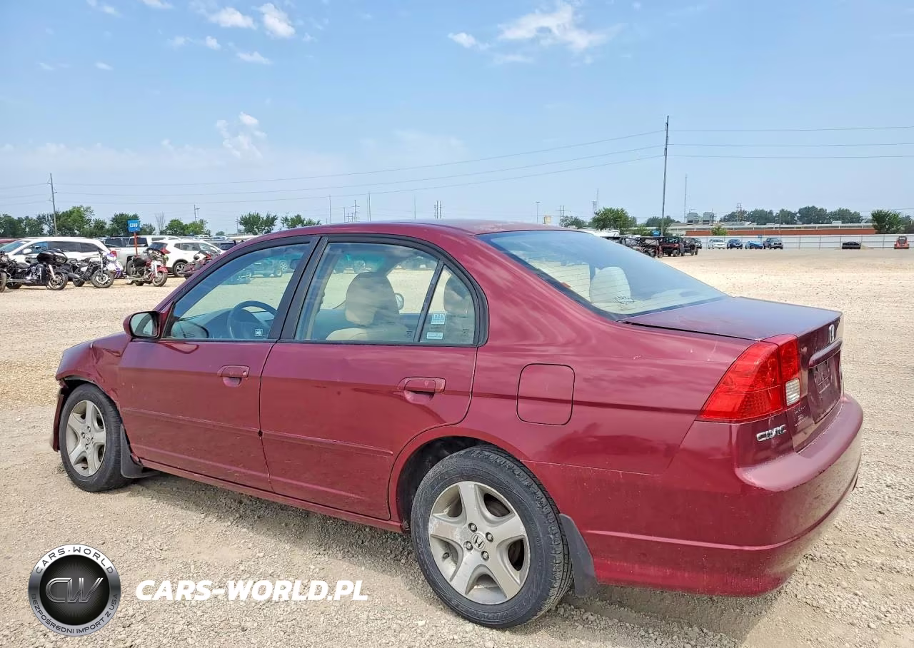 2004 Honda Civic Ex VIN:1HGES26854L019481 - 2