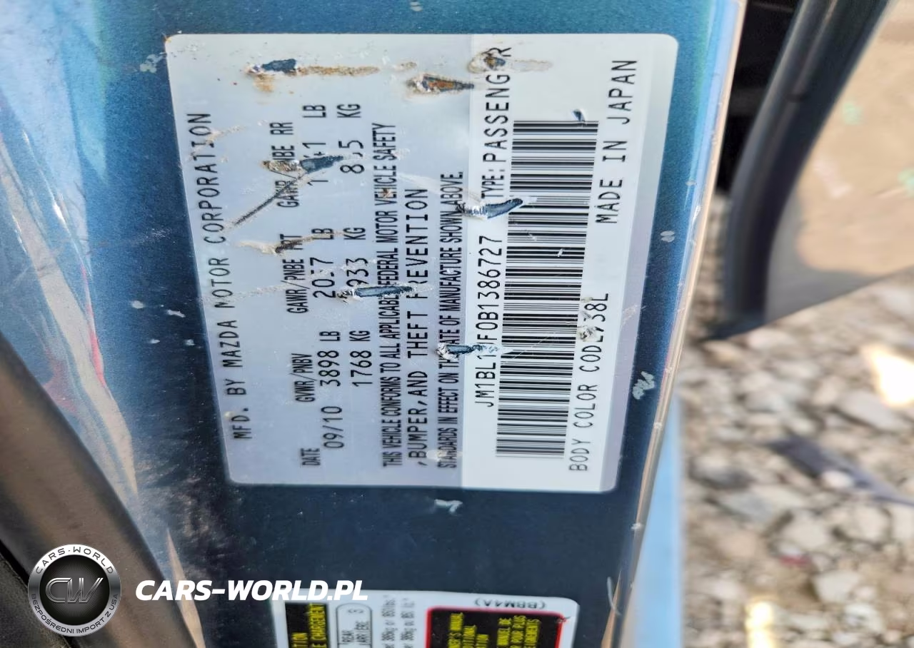 2011 Mazda 3 I VIN:JM1BL1UF0B1386727 - 12