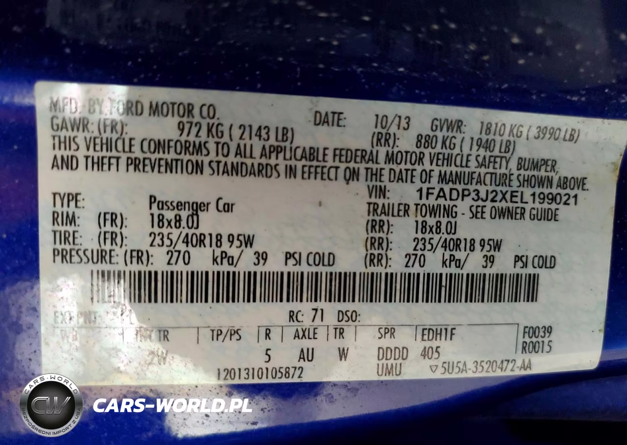 2014 Ford Focus Titanium VIN:1FADP3J2XEL199021 - 12