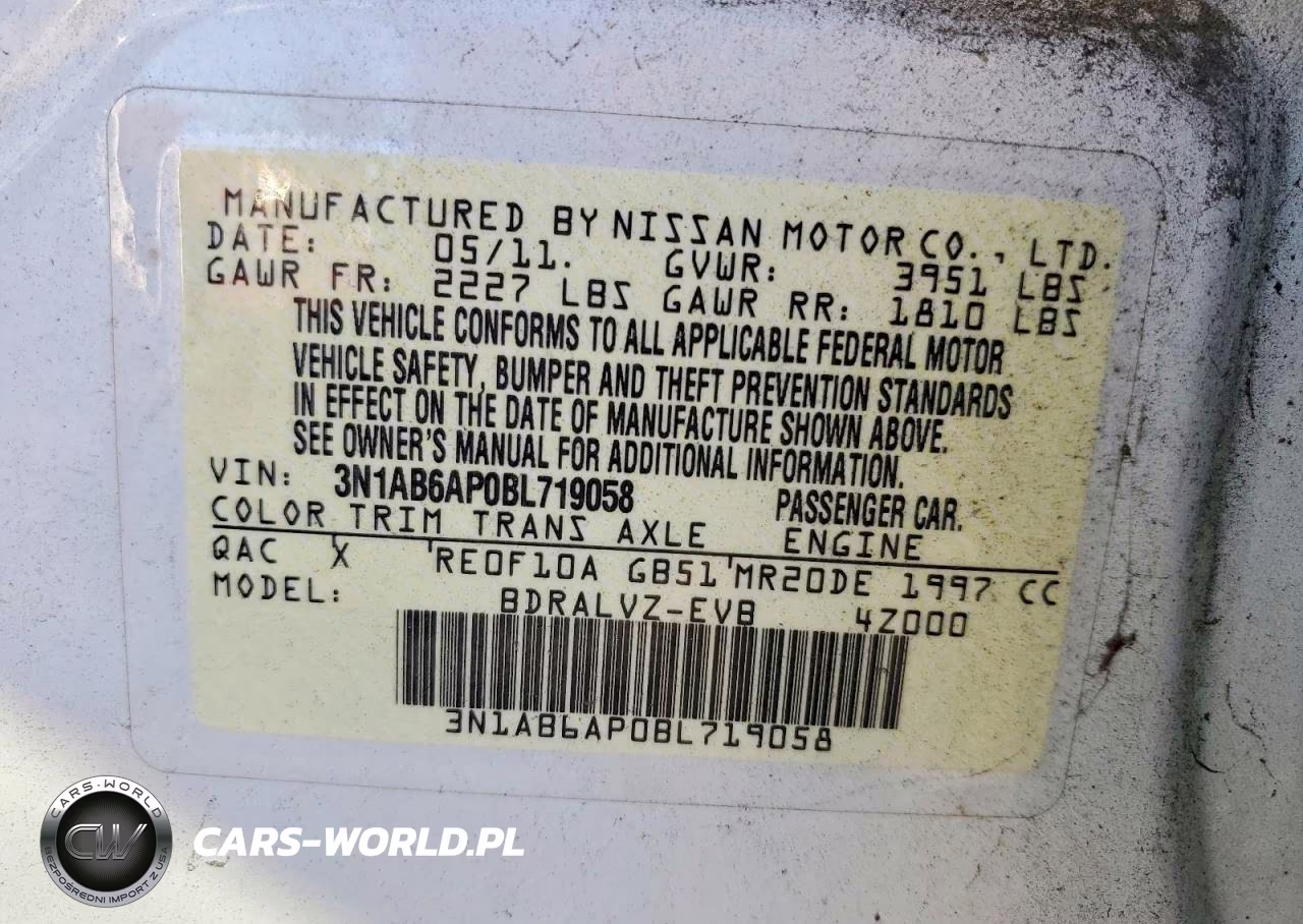 2011 Nissan Sentra S W-Continuou VIN:3N1AB6AP0BL719058 - 13