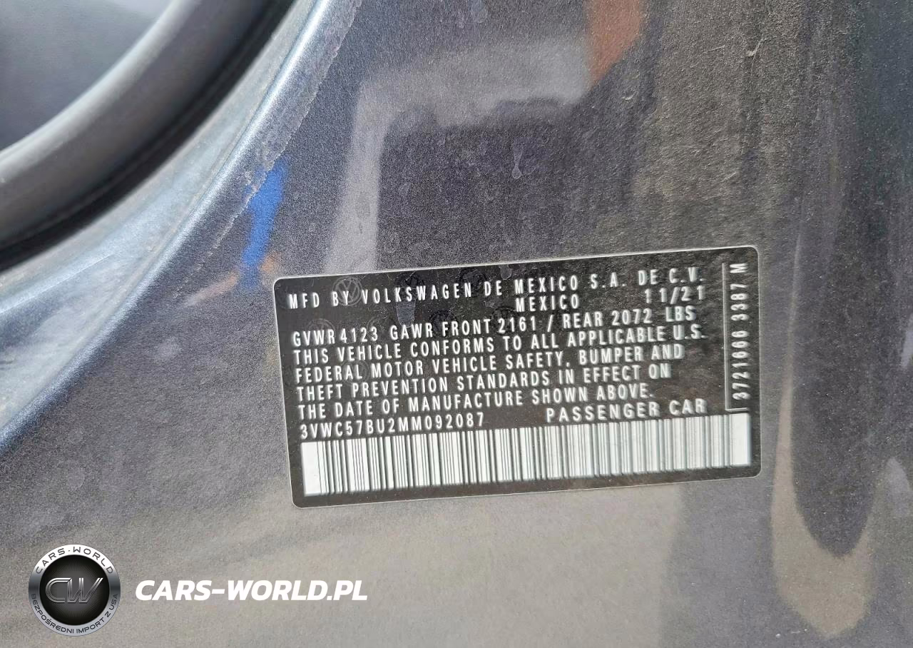 2021 Volkswagen Jetta S VIN:3VWC57BU2MM092087 - 12