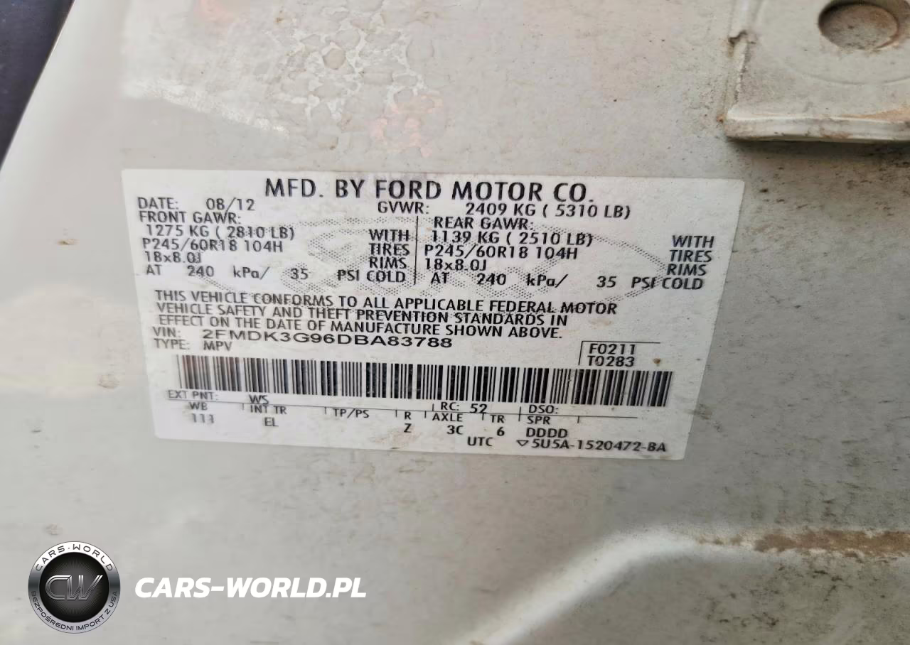 2013 Ford Edge Se VIN:2FMDK3G96DBA83788 - 13