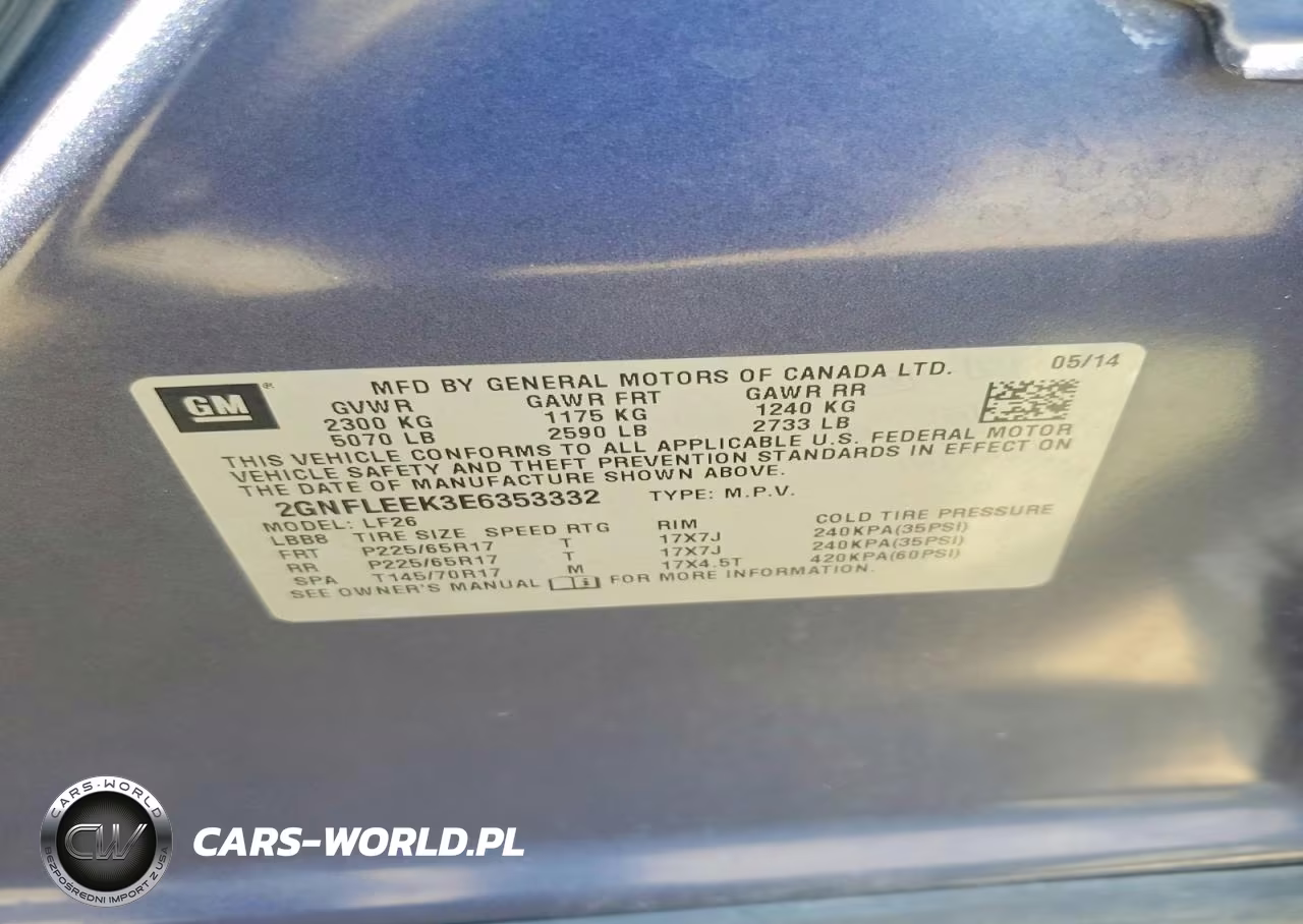 CHEVROLET EQUINOX LS VIN:2GNFLEEK3E6353332 - 13