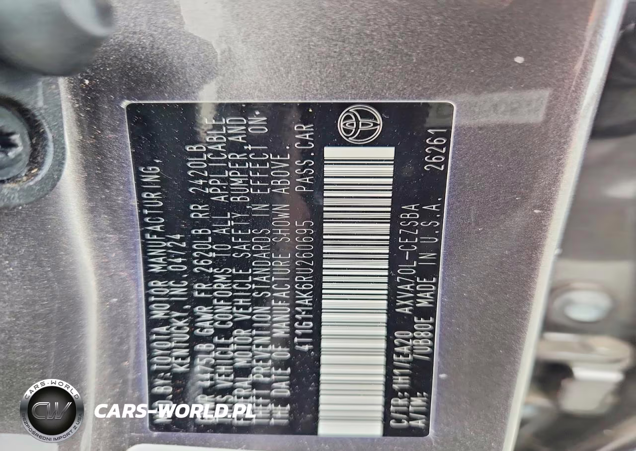 2024 Toyota Camry Se VIN:4T1G11AK6RU260695 - 13