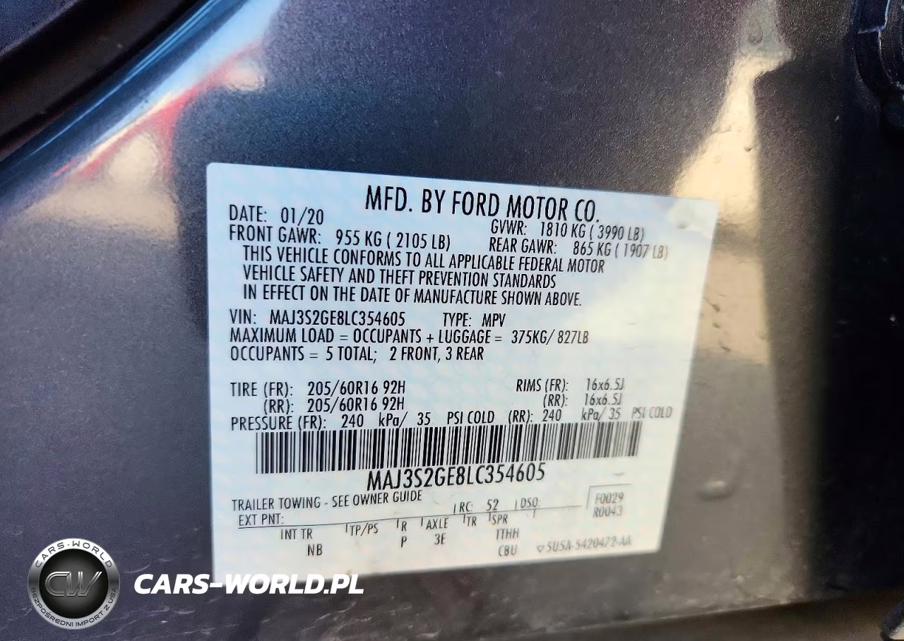 2020 Ford Ecosport Se VIN:MAJ3S2GE8LC354605 - 12