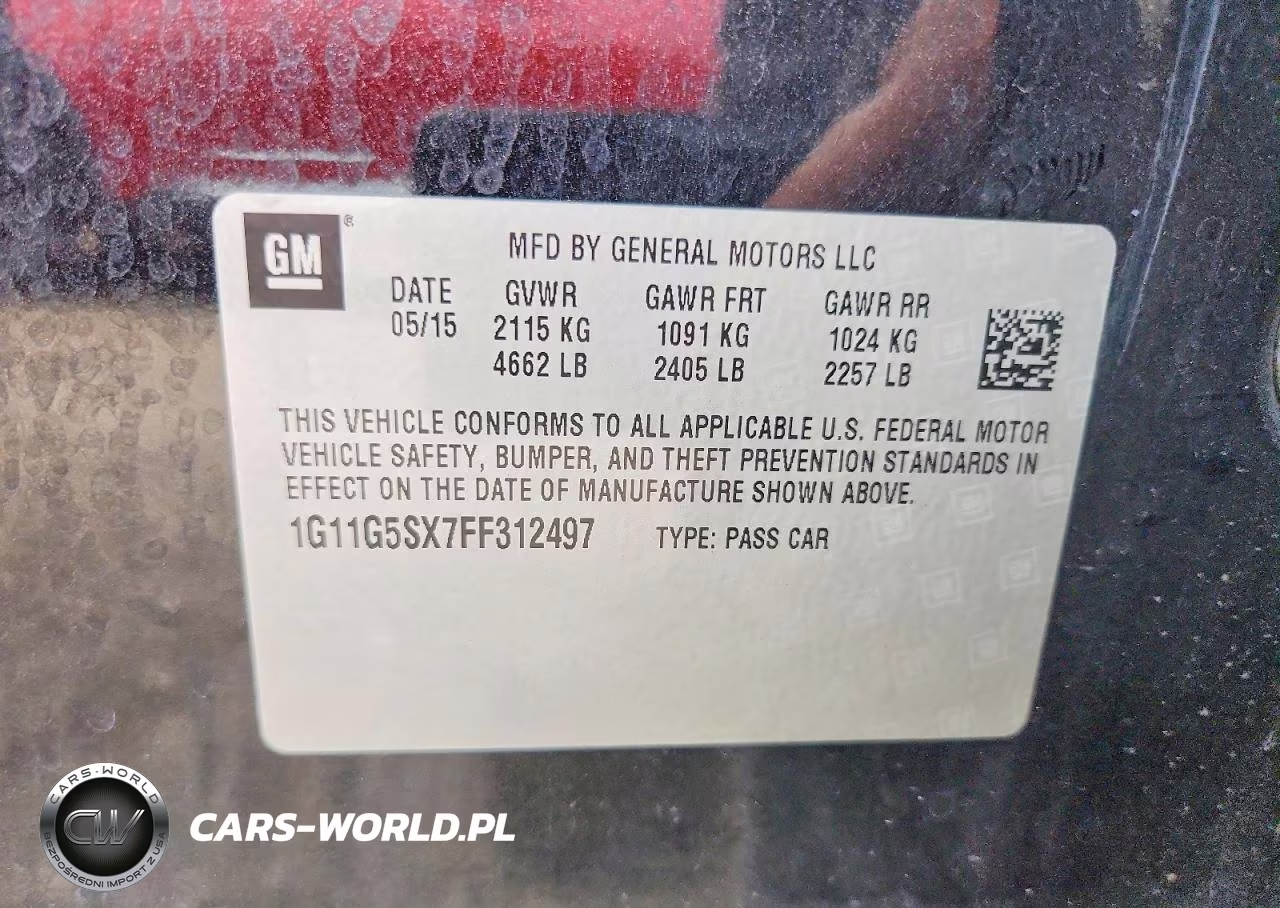 2015 Chevrolet Malibu Ltz VIN:1G11G5SX7FF312497 - 12