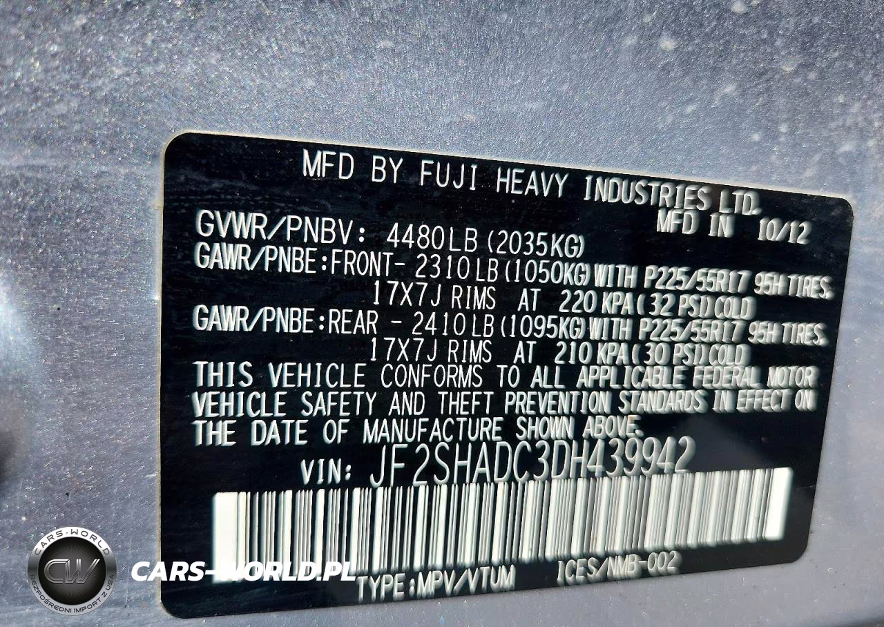 2013 Subaru Forester 2.5X Premium VIN:JF2SHADC3DH439942 - 13