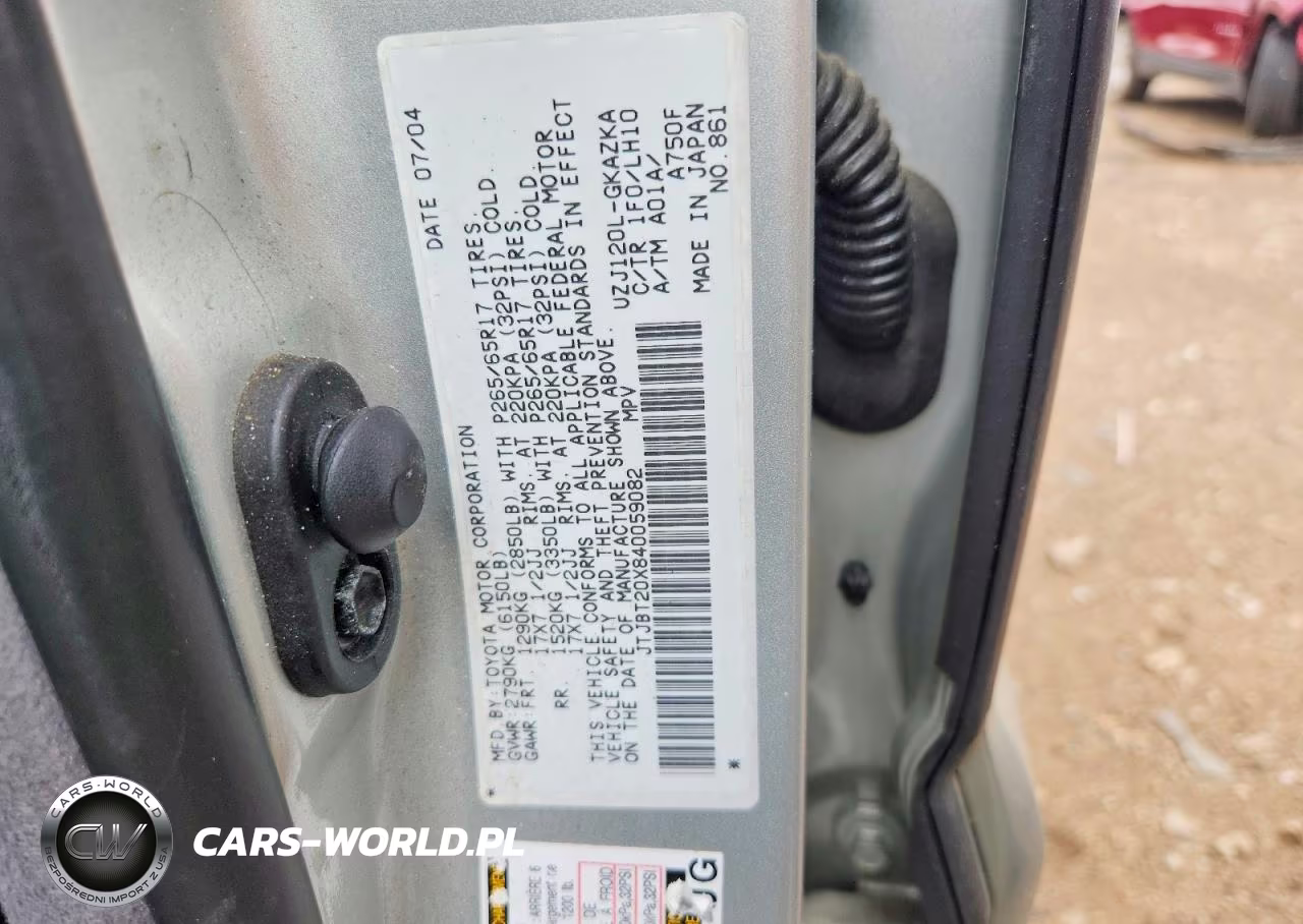 2004 Lexus Gx 470 VIN:JTJBT20X840059082 - 12