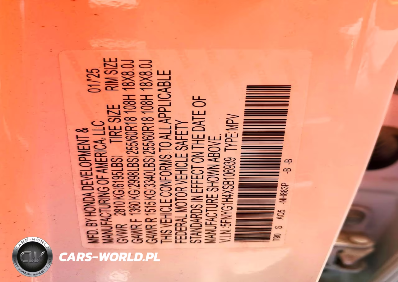 2025 Honda Pilot Exl VIN:5FNYG1H4XSB106939 - 13