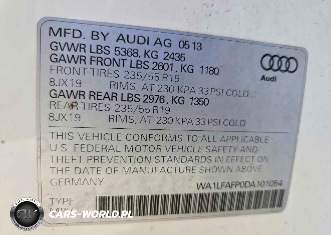2013 Audi Q5 Premium Plus VIN:WA1LFAFP0DA101054 - 13