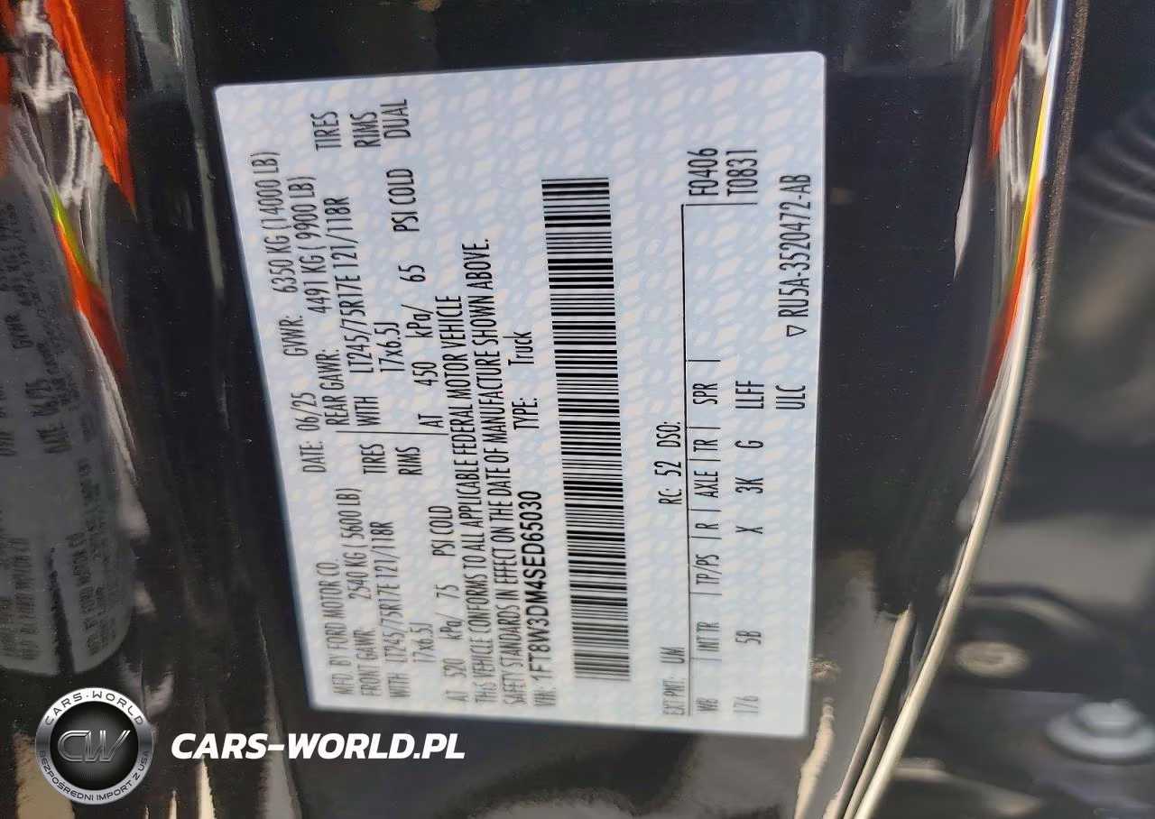 2025 Ford F350 Super Duty VIN:1FT8W3DM4SED65030 - 12
