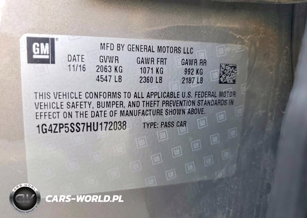 2017 Buick Lacrosse Essence VIN:1G4ZP5SS7HU172038 - 12