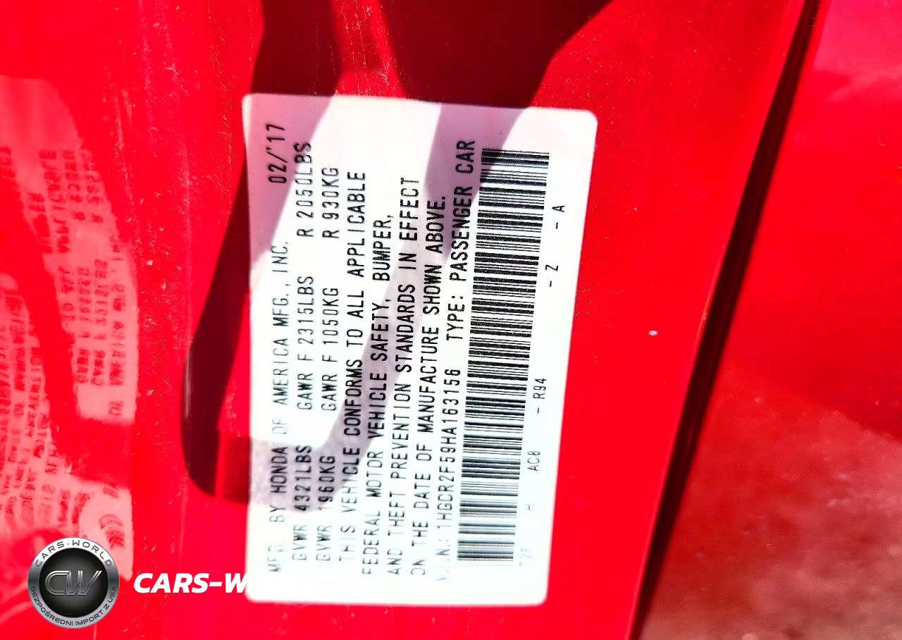 2017 Honda Accord Sport VIN:1HGCR2F59HA163156 - 12