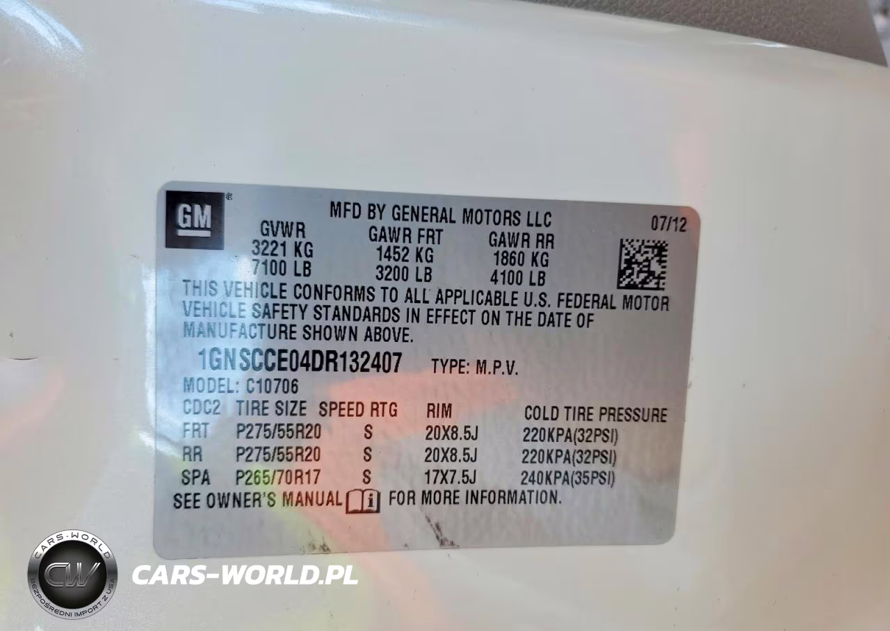 2013 Chevrolet Tahoe C1500 Ltz VIN:1GNSCCE04DR132407 - 14
