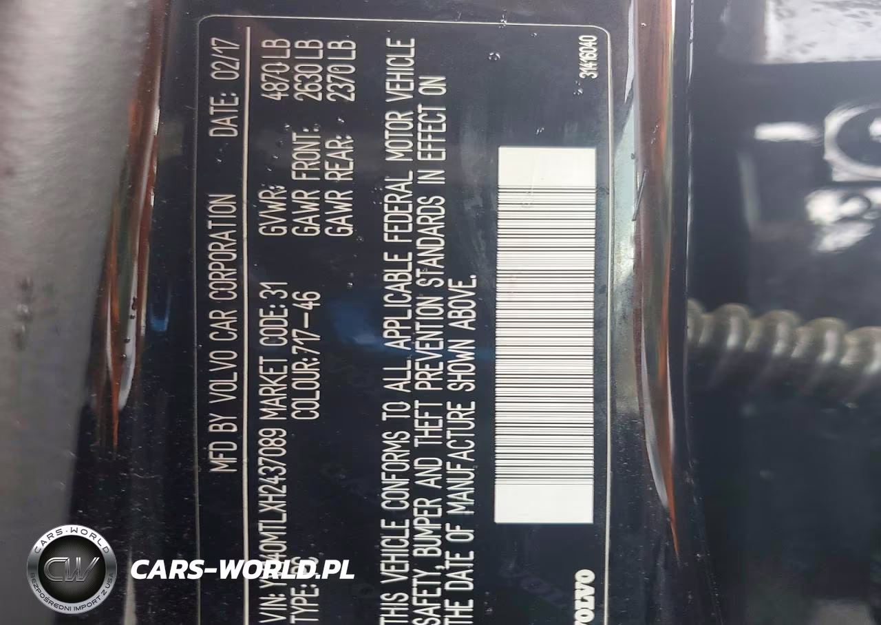 2017 Volvo S60 Dynamic VIN:YV140MTLXH2437089 - 13