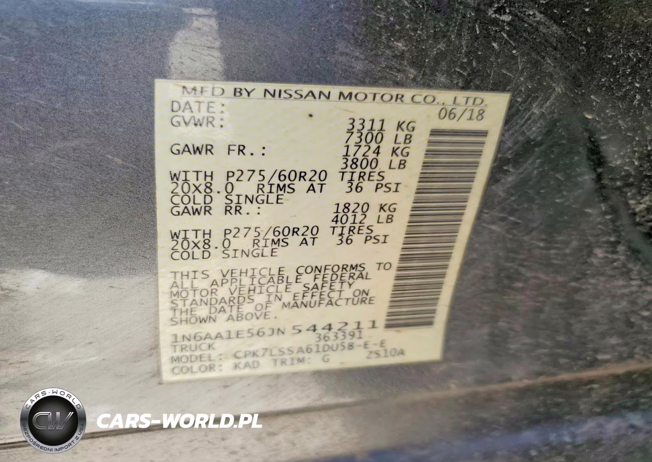 2018 Nissan Titan Sv VIN:1N6AA1E56JN544211 - 13