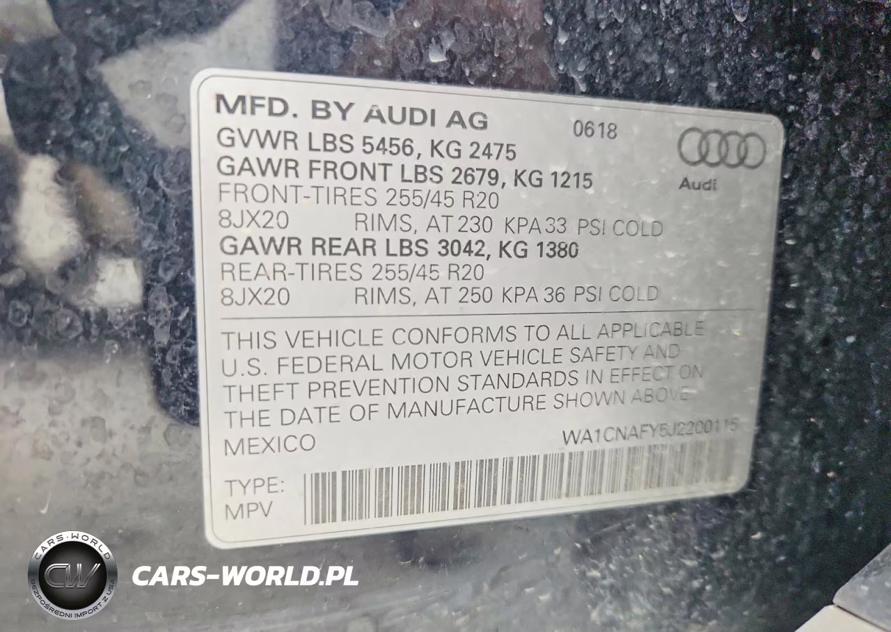 2018 Audi Q5 Prestige VIN:WA1CNAFY5J2200115 - 13