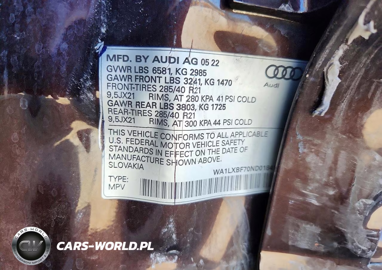 2022 Audi Q7 Premium Plus VIN:WA1LXBF70ND018419 - 13