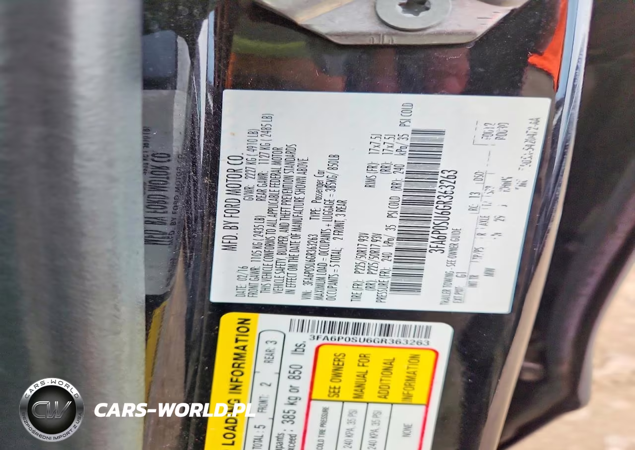 2016 Ford Fusion Titanium Phev VIN:3FA6P0SU6GR363263 - 13