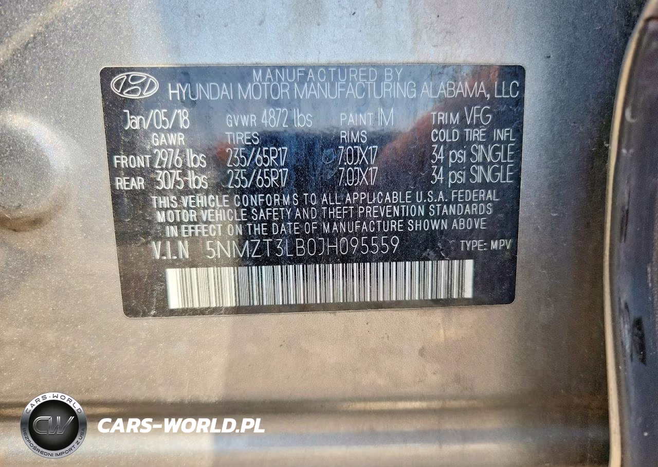 2018 Hyundai Santa Fe Sport 2.4L VIN:5NMZT3LB0JH095559 - 13