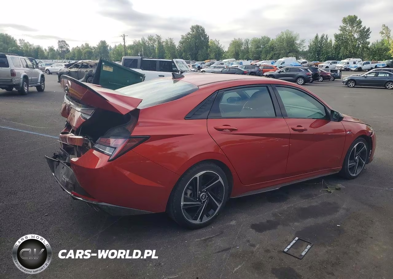 2021 Hyundai Elantra N Line VIN:KMHLR4AF0MU153372 - 3