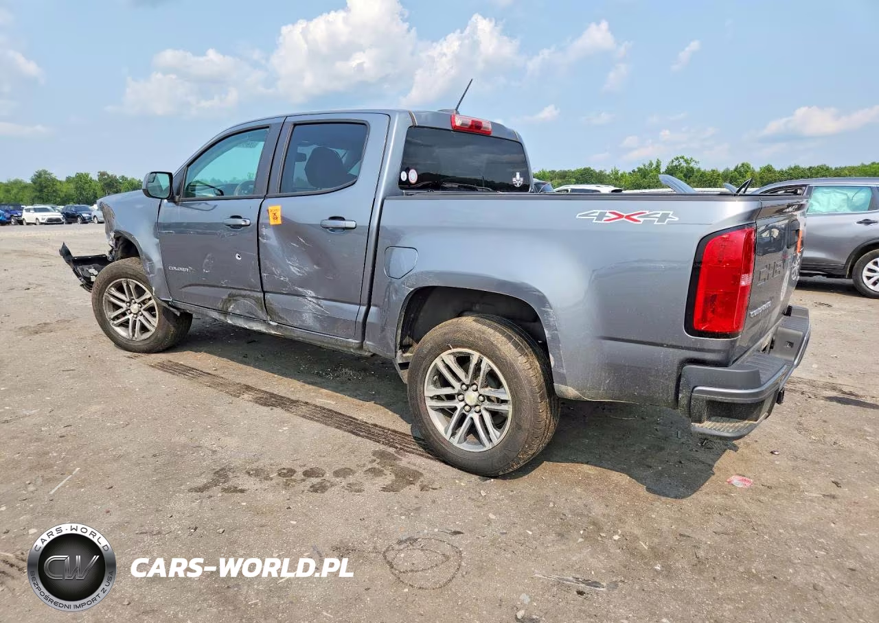 2021 Chevrolet Colorado VIN:1GCGTBEN6M1231250 - 2