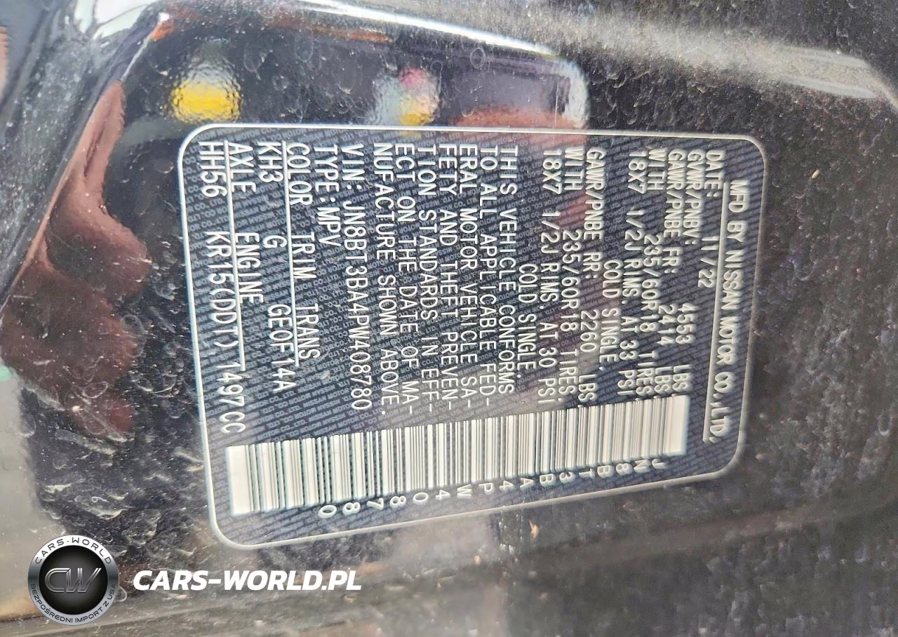 2023 Nissan Rogue Sv VIN:JN8BT3BA4PW408780 - 12