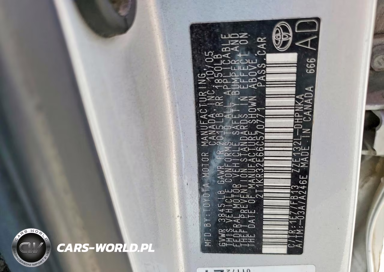 2006 Toyota Matrix Xr VIN:2T1KR32E66C570771 - 12
