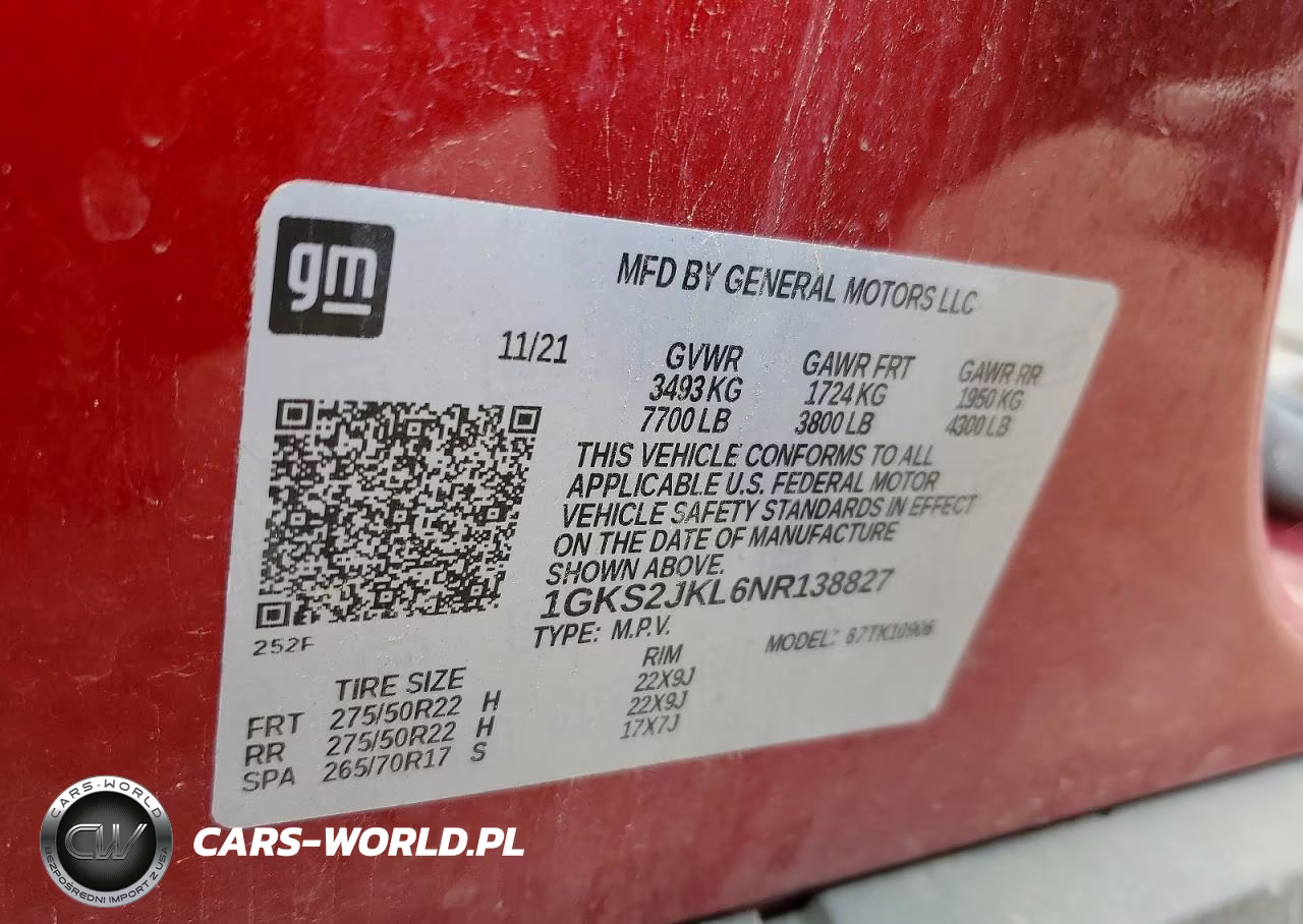 2022 GMC Yukon Xl Denali VIN:1GKS2JKL6NR138827 - 13