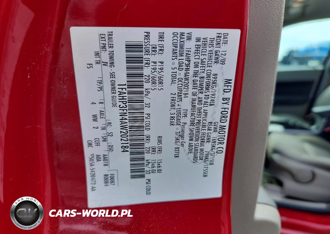 2010 Ford Focus Se VIN:1FAHP3FN4AW202184 - 12