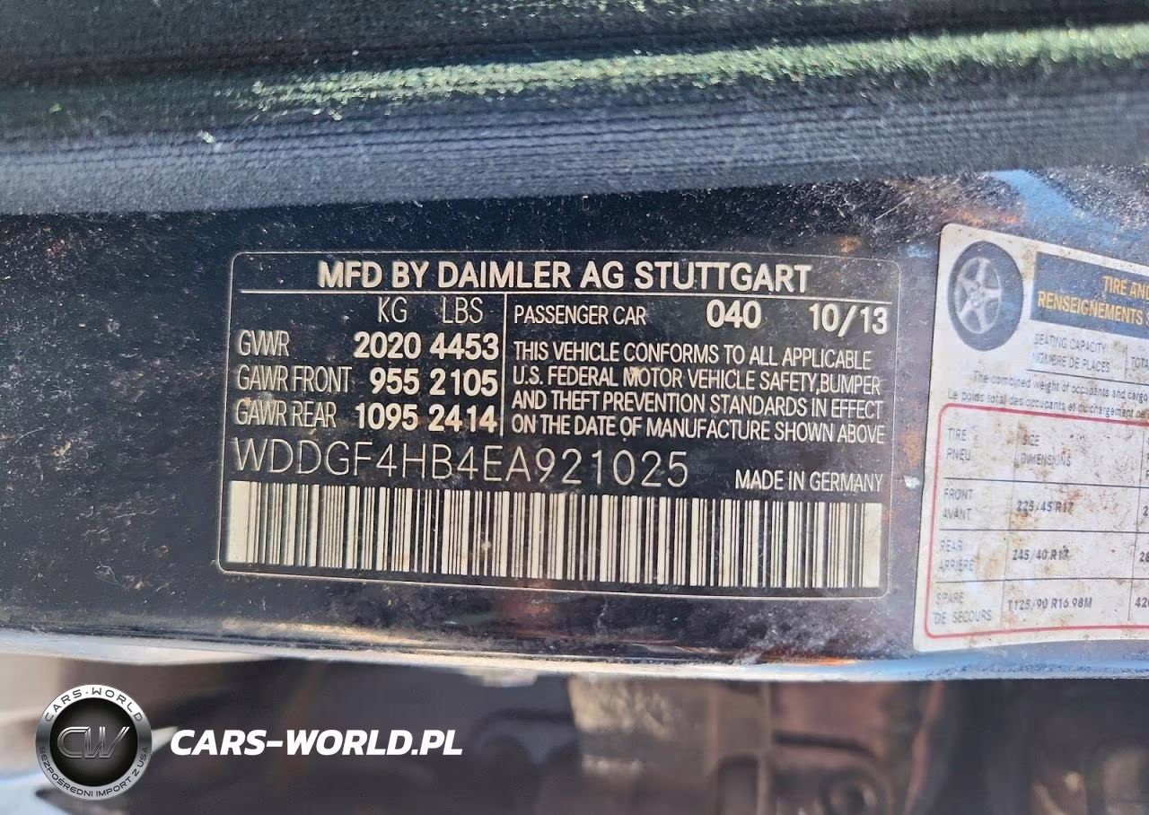 2014 Mercedes-Benz C 250 VIN:WDDGF4HB4EA921025 - 12