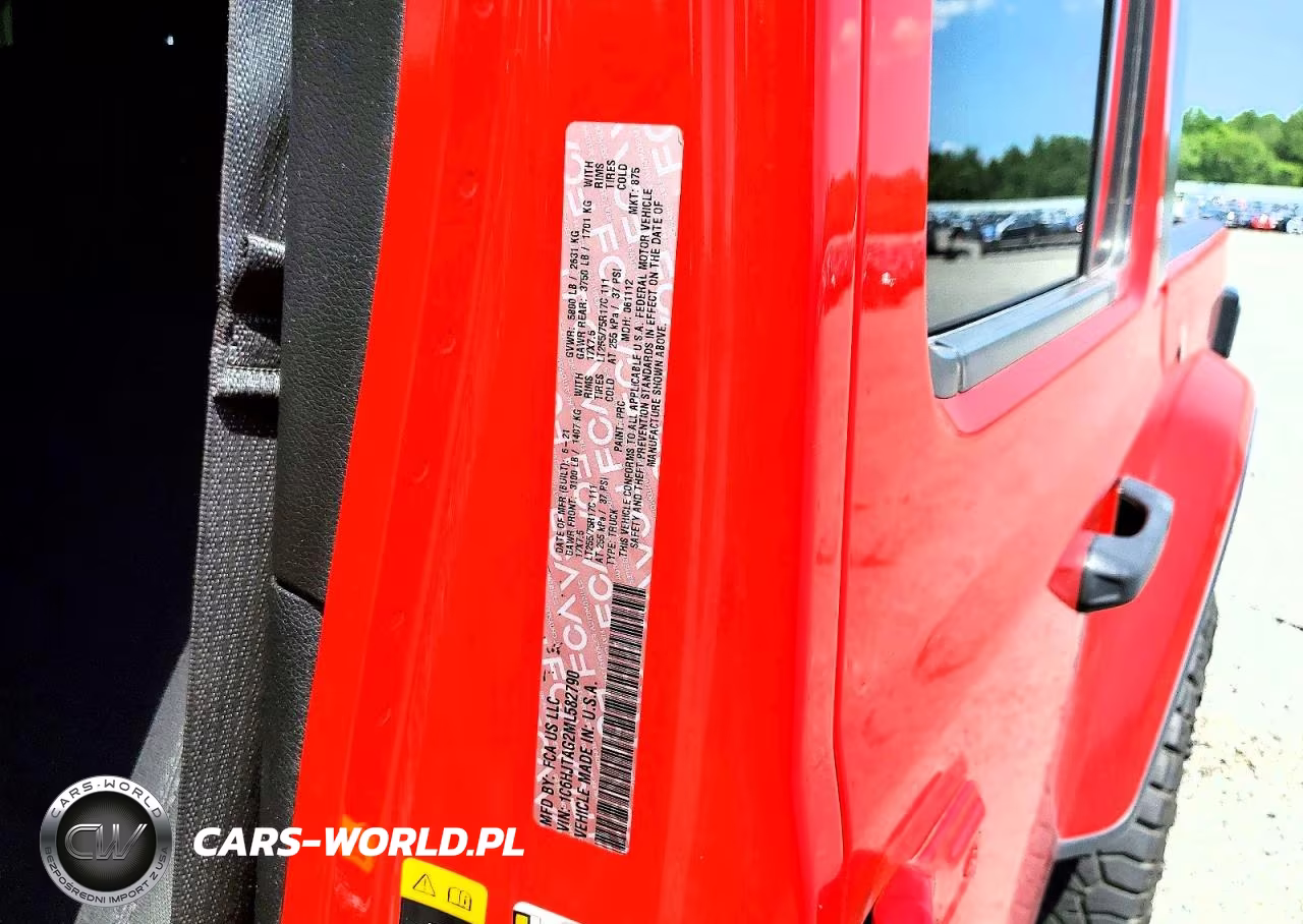 2021 Jeep Gladiator Sport VIN:1C6HJTAG2ML582790 - 12