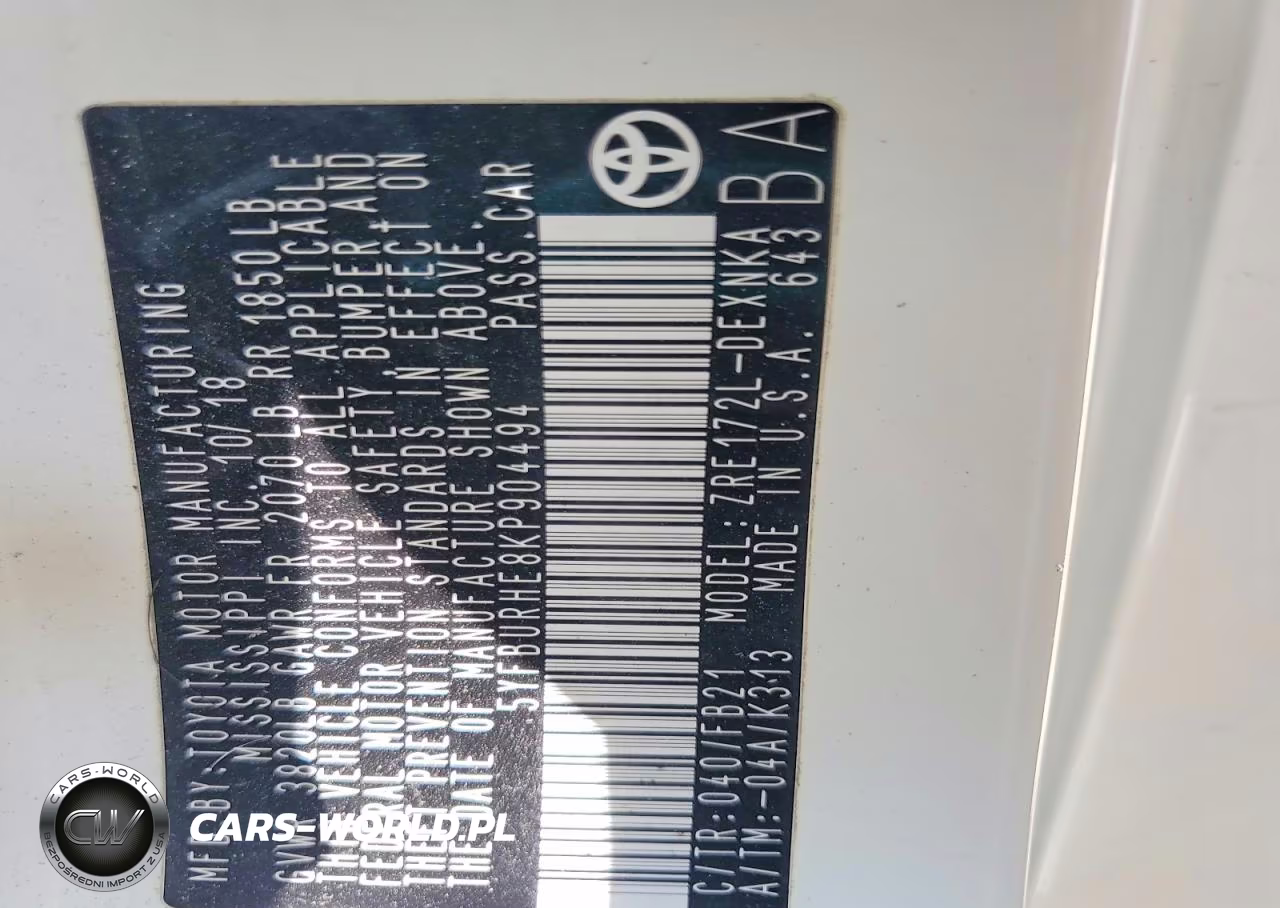 2019 Toyota Corolla Le VIN:5YFBURHE8KP904494 - 12