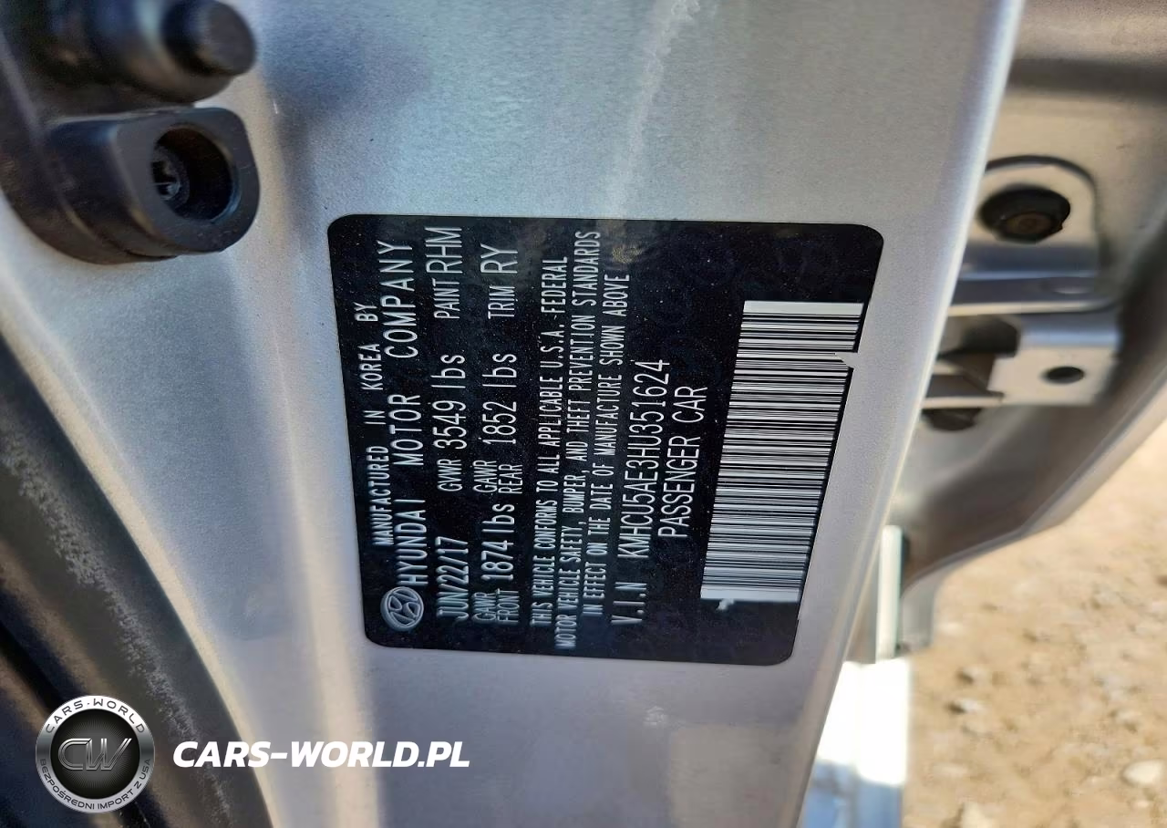 2017 Hyundai Accent Sport VIN:KMHCU5AE3HU351624 - 12