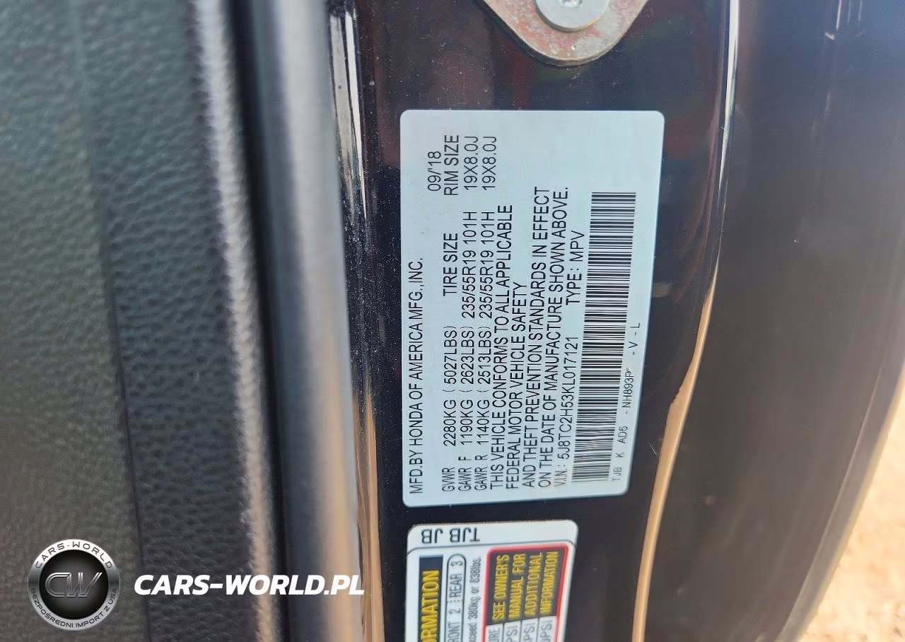 2019 Acura Rdx Technology VIN:5J8TC2H53KL017121 - 14