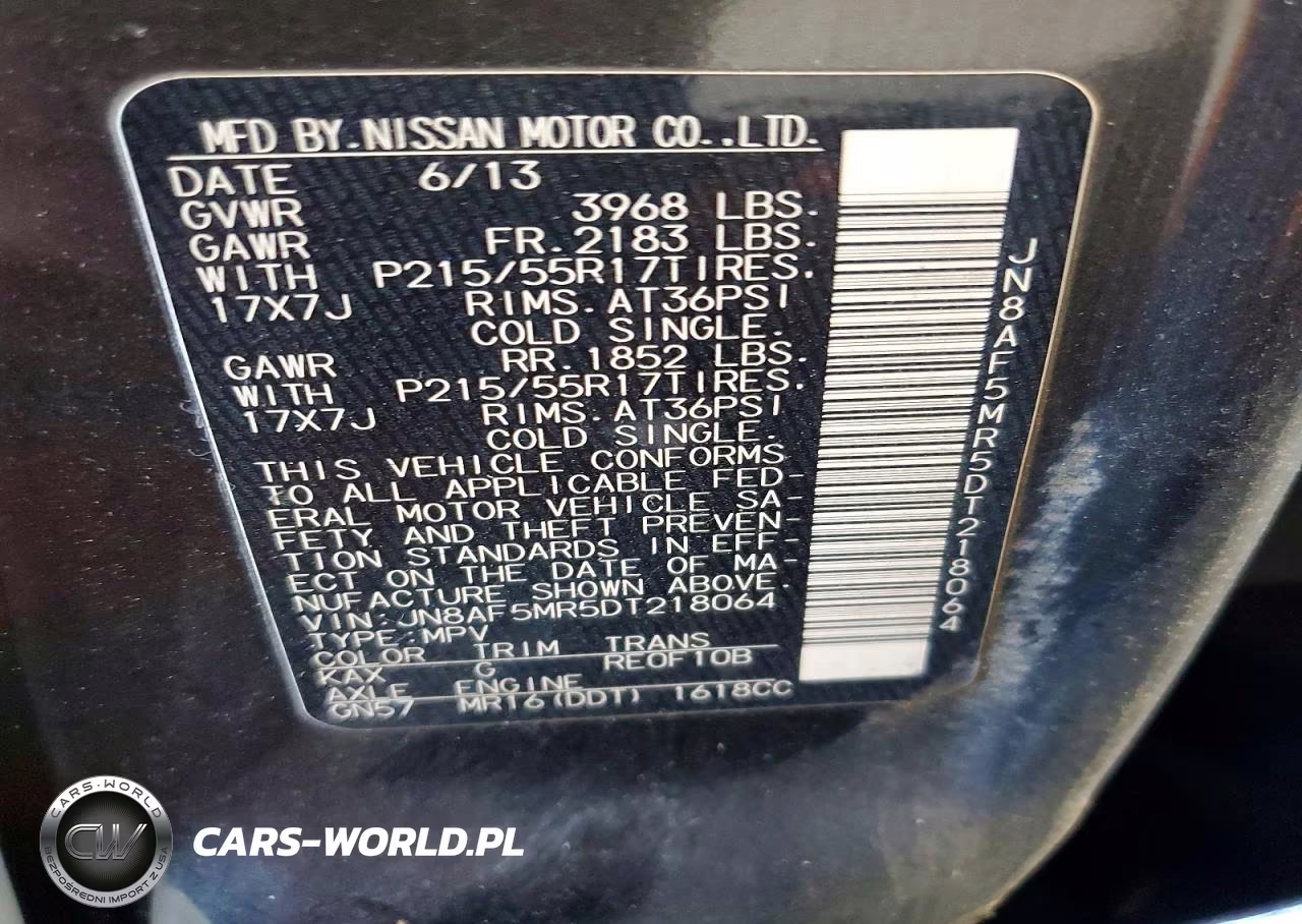 2013 Nissan Juke S VIN:JN8AF5MR5DT218064 - 13