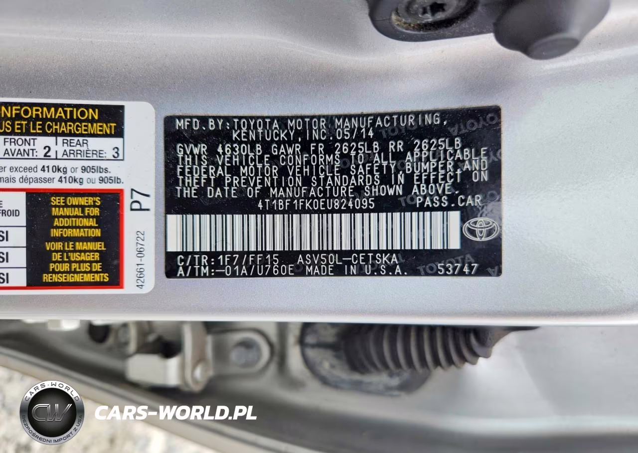 2014 Toyota Camry Se VIN:4T1BF1FK0EU824095 - 12