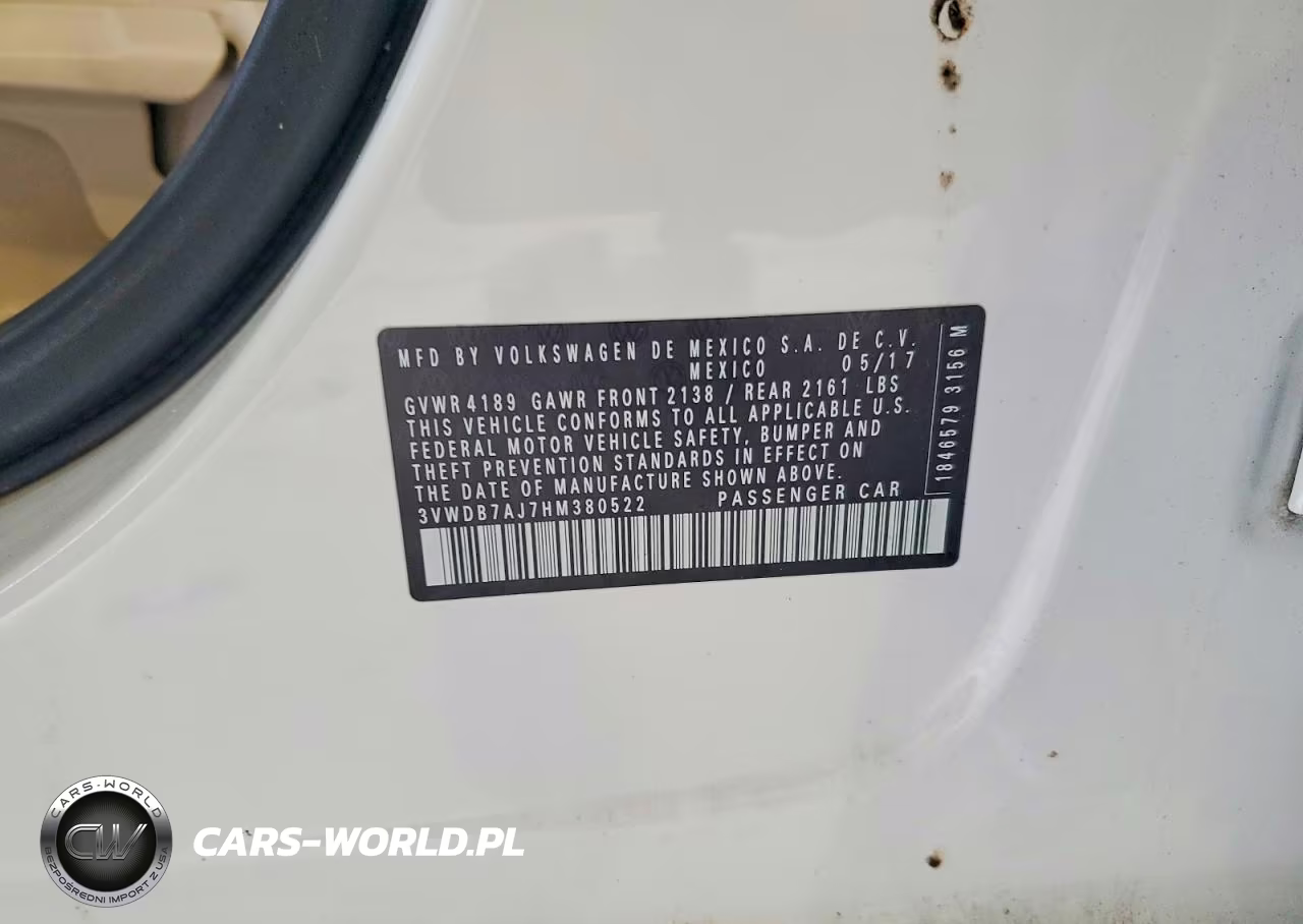 2017 Volkswagen Jetta Se VIN:3VWDB7AJ7HM380522 - 12
