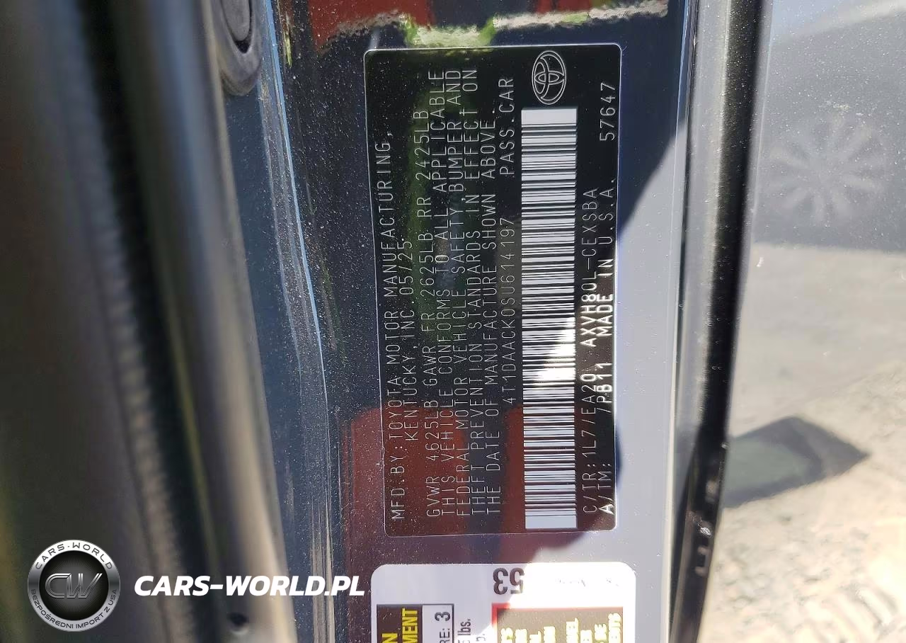 2025 Toyota Camry Se VIN:4T1DAACK0SU614197 - 12