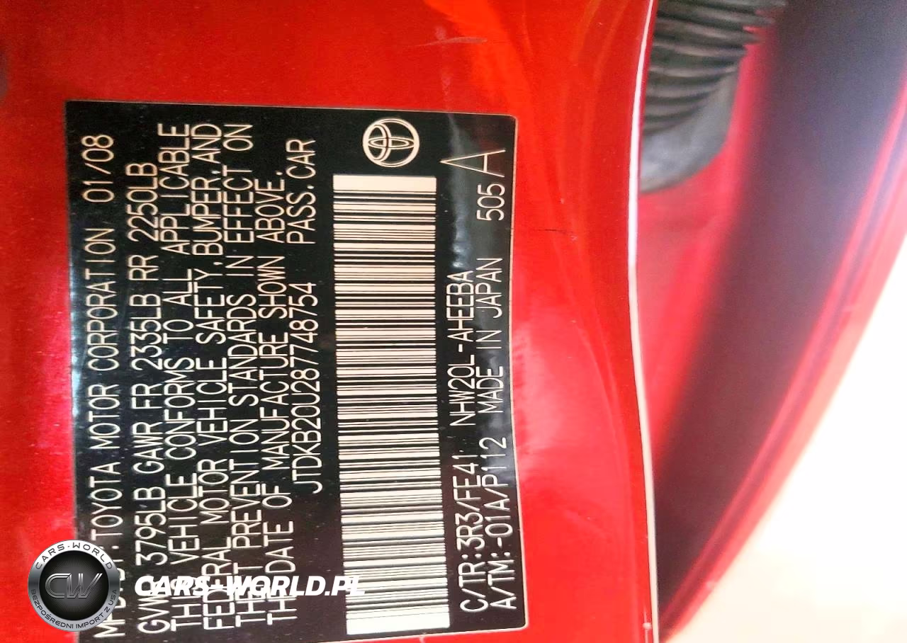 2008 Toyota Prius Base VIN:JTDKB20U287748754 - 12