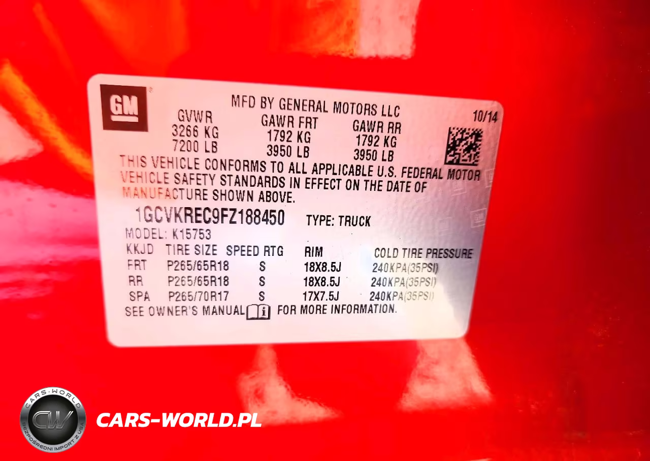 2015 Chevrolet Silverado K1500 Lt VIN:1GCVKREC9FZ188450 - 12