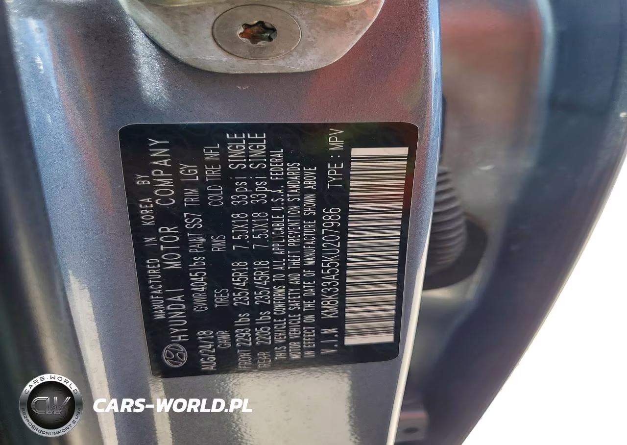 2019 Hyundai Kona Limited VIN:KM8K33A55KU207986 - 13