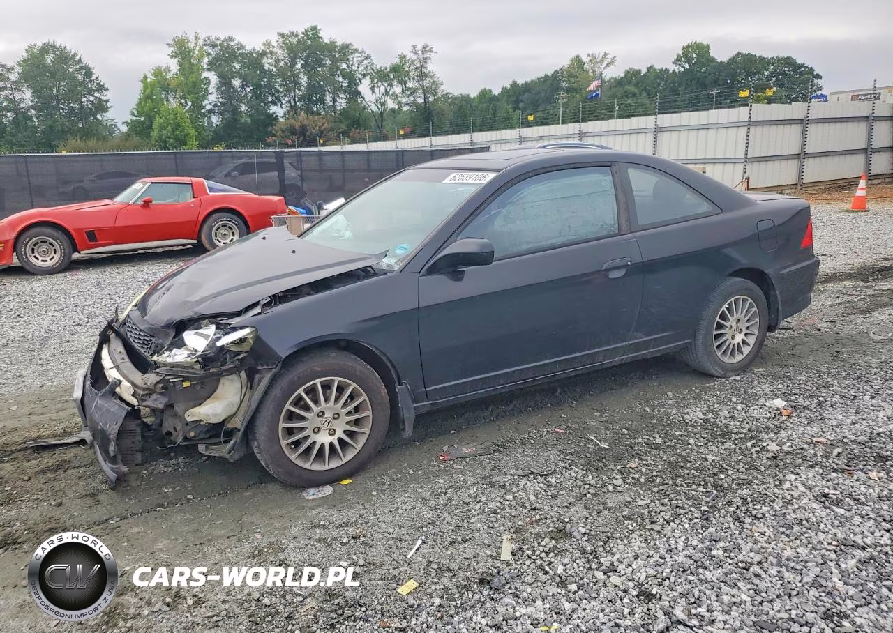 2005 Honda Civic Ex VIN:1HGEM22925L013843 - 1
