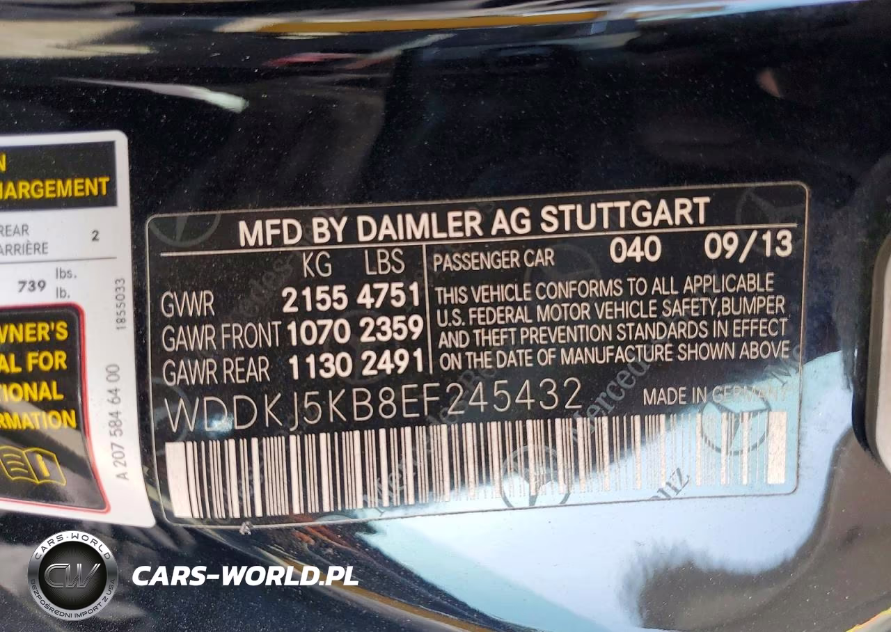 2014 Mercedes-Benz E 350 VIN:WDDKJ5KB8EF245432 - 12